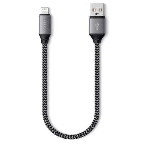 Satechi USB-A zu Lightning Kabel 25cm, space grau