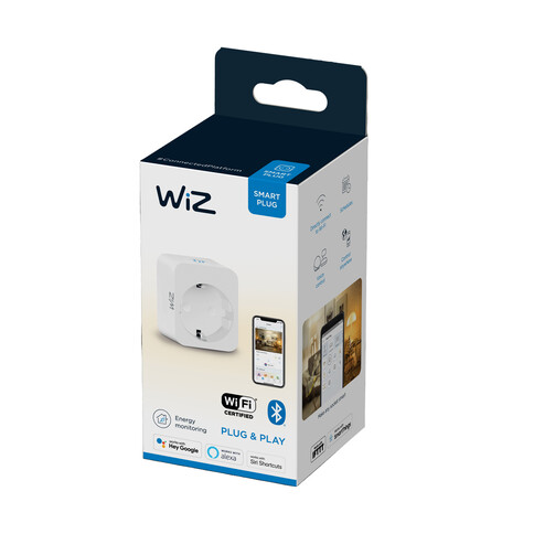 WiZ Smart Plug smarte Steckdose Type-F, weiß