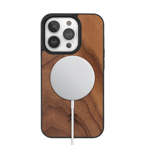 Woodcessories Bumper Case Magsafe für iPhone 14 Pro, walnut