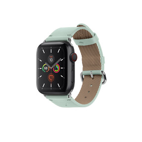 Native Union 42/44/45 mm Lederarmband für Apple Watch Series 2/3/4/5/6/7/8/SE/SE2, grün>