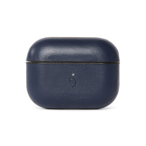 Decoded AirCase Lederhülle für Apple AirPods 3.Gen., blau