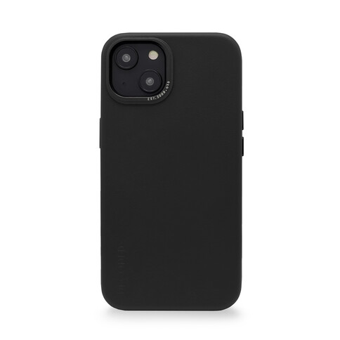 Decoded MagSafe Leder Backcover für iPhone 14, schwarz