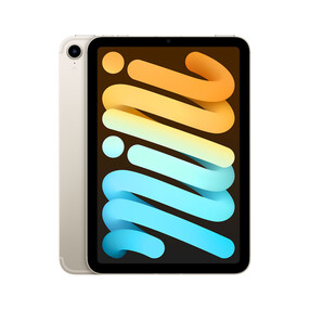 iPad mini Wi-Fi + Cellular, 64GB mit Retina Display, polarstern, (6.Gen.)>