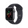Apple Watch Series SE GPS, Aluminium space grau, 44 mm mit Sportarmband, mitternachtschwarz