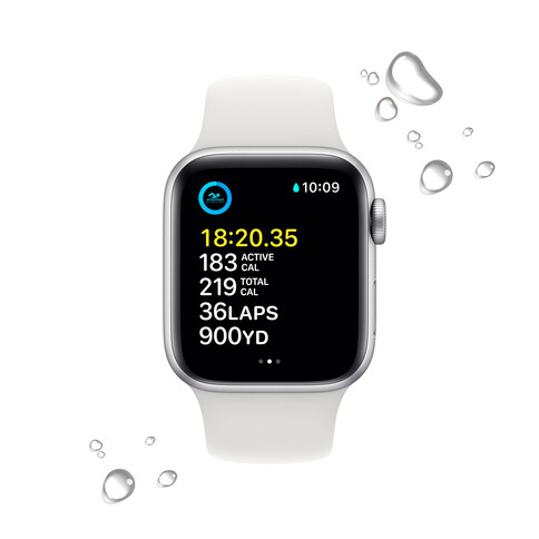 Apple Watch SE CELL 40mm SilAlu WhiteSportband