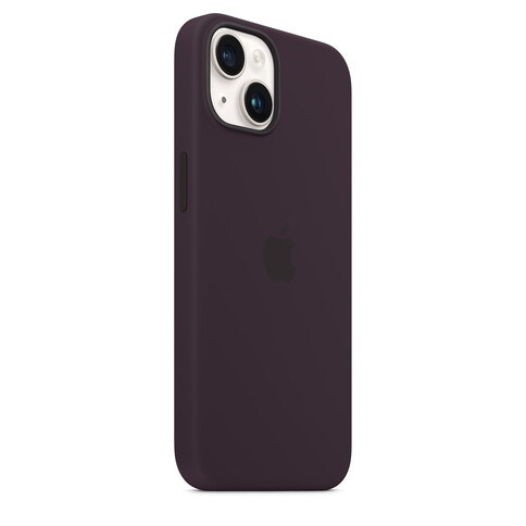 Apple iPhone 14 Plus Silikon Case mit MagSafe, holunder