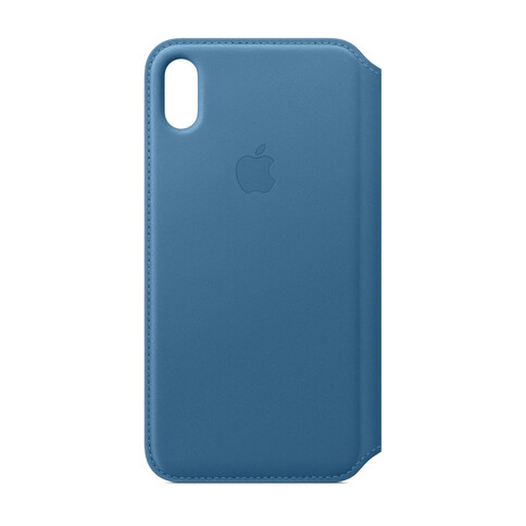 Apple iPhone XS Max Leder Folio, cape cod blau