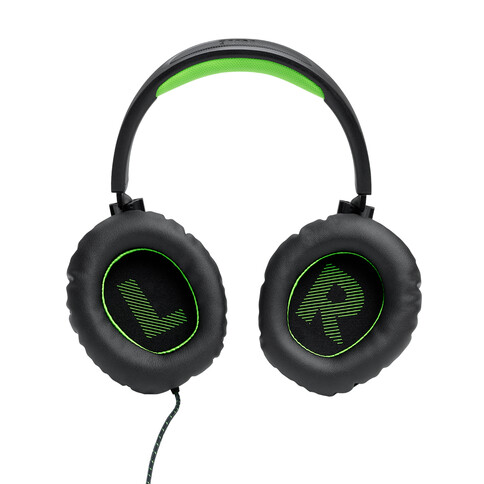 JBL Quantum 100X, Kabelgebundenes Over-Ear-Gaming-Headset, schwarz/grün