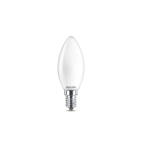Philips LED Lampe dimmbar, LED classic KZ 40W E14 WW 470lm WG, matt