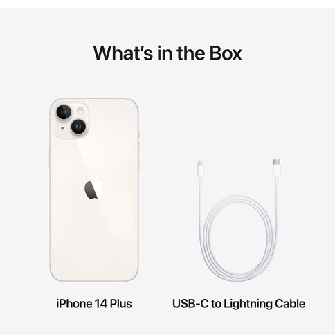 iPhone 14 Plus, 128GB, polarstern