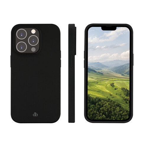 dbramante Monaco Silikon Case mit MagSafe für iPhone 14 Pro Max, schwarz&gt;