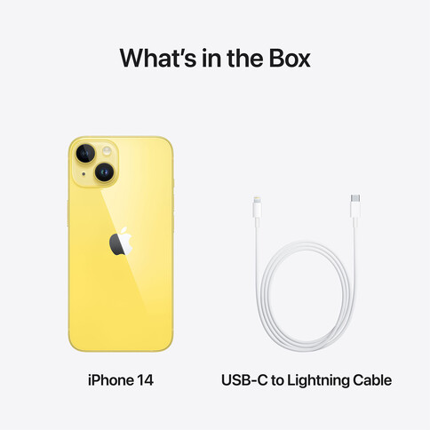 iPhone 14, 512GB, gelb