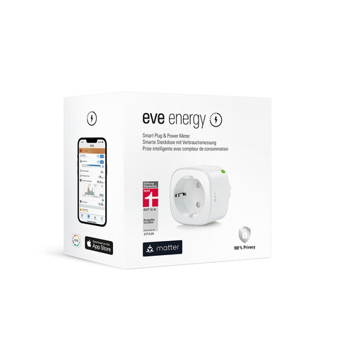 Eve Energy EU Matter, Smarte Steckdose mit Verbrauchsmessung