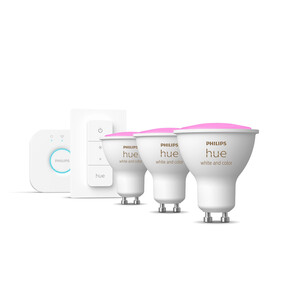 Philips Hue White & Color Ambiance GU10 Dreierpack Starterset inkl. Dimmschalter