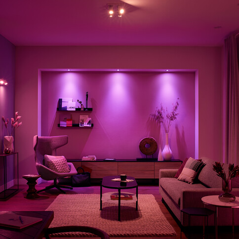 Philips Hue White &amp; Color Ambiance GU10, smarte LED Lampe, Doppelpack