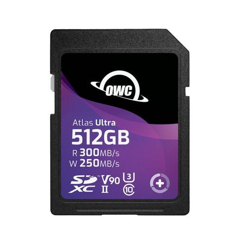 OWC 512GB OWC Atlas S Ultra SDXC UHS-II V90 Media Card