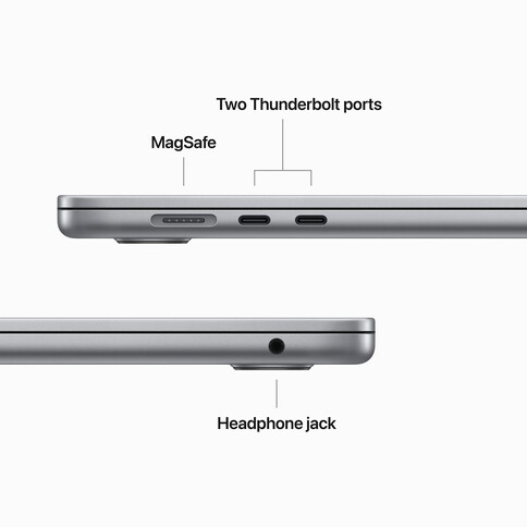 MacBook Air 15&quot; M2 Chip 8-Core CPU und 10-Core GPU, 8GB, 256GB SSD, space grau&gt;