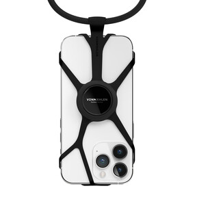 Vonmählen Infinity Plus, universelle Handykette inkl. Fingerring, schwarz