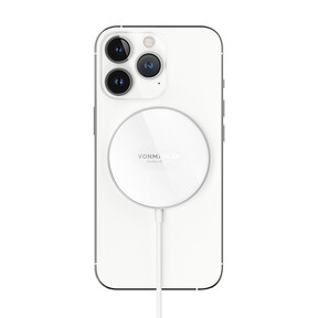 Vonmählen Aura Mini, magnetisches WL Charging Pad, weiß