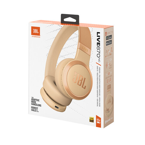 JBL Live 670NC, On-Ear Bluetooth Kopfhörer, satin