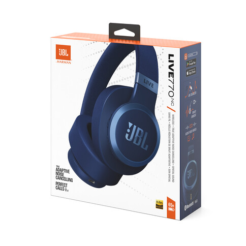 JBL Live 770NC, Over-Ear Bluetooth Kopfhörer, blau