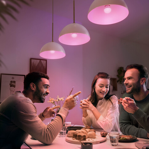 Philips Hue White &amp; Color Ambiance E14 Luster Tropfenform Doppelpack 2x470lm