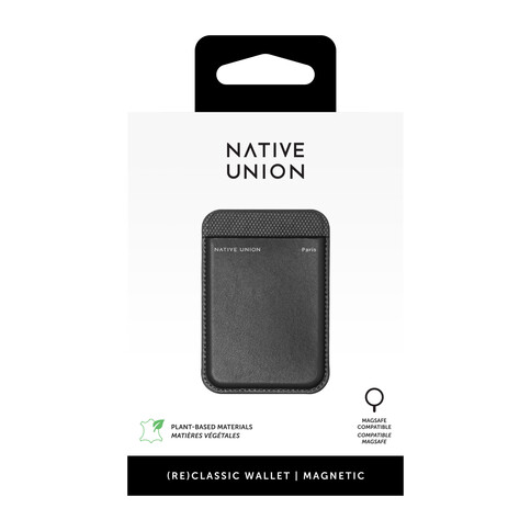 Native Union (Re)Classic magnetisches Wallet, schwarz