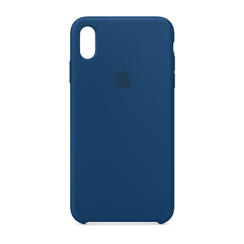 Apple iPhone XS Max Silikon Case, horizontblau &gt;