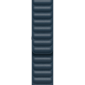 Apple Watch 38/40/41 mm Lederarmband mit Endstück, baltischblau, klein