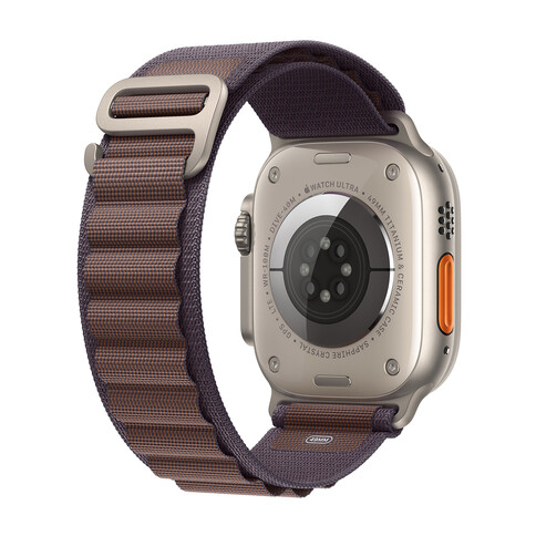 Apple Watch Ultra 2 GPS + Cellular, Titan, 49mm Alpinarmband, medium, indigo&gt;