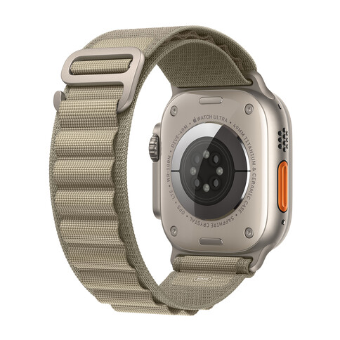 Apple Watch Ultra 2 GPS + Cellular, Titan, 49mm Alpinarmband, medium, oliv