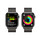 Apple Watch Series 9 GPS + Cellular, Edelstahl graphit, 41mm mit Milanaise Armband, graphit