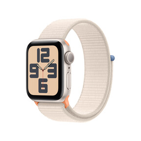 Apple Watch SE GPS, Aluminum polarstern, 40mm mit Sport Loop, polarstern>