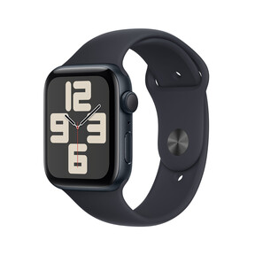 Apple Watch SE GPS, Aluminum mitternacht, 44mm mit Sportarmband, mitternacht - S/M>