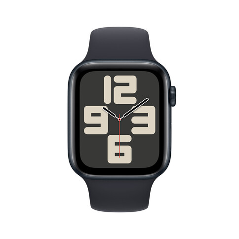 Apple Watch SE GPS, Aluminum mitternacht, 44mm mit Sportarmband, mitternacht - S/M