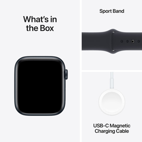 Apple Watch SE GPS, Aluminum mitternach, 44mm mit Sportarmband, mitternacht - M/L