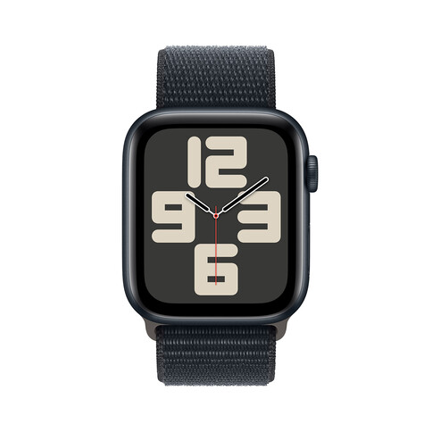 Apple Watch SE GPS, Aluminum mitternacht, 44mm mit Sport Loop, mitternacht