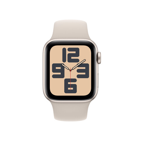 Apple Watch SE GPS + Cellular , Aluminum polarstern, 40mm mit Sportarmband, polarstern - M/L
