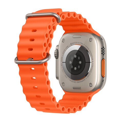 Apple Watch Ultra 2 GPS + Cellular, Titan, 49mm Ocean Armband, orange
