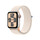 Apple Watch SE GPS + Cellular, Aluminum polarstern, 40mm mit Sport Loop, polarstern