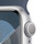 Apple Watch Series 9 GPS, Aluminium silber, 41mm mit Sportarmband, sturmblau - S/M