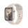 Apple Watch Series 9 GPS, Aluminium polarstern, 45mm mit Sportarmband, polarstern - S/M