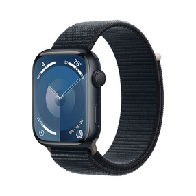 Apple Watch Series 9 GPS, Aluminium mitternacht, 45mm mit Sport Loop, mitternacht>