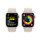 Apple Watch Series 9 GPS + Cellular, Aluminium polarstern, 41mm mit Sportarmband, polarstern - M/L