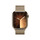 Apple Watch Series 9 GPS + Cellular, Edelstahl gold, 41mm mit Milanaise Armband, gold