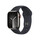 Apple Watch Series 9 GPS + Cellular, Edelstahl graphit, 41mm mit Sportarmband, mitternacht - M/L