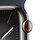 Apple Watch Series 9 GPS + Cellular, Edelstahl graphit, 41mm mit Sportarmband, mitternacht - M/L