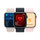 Apple Watch Series 9 GPS + Cellular, Edelstahl silber, 45mm mit Sportarmband, sturmblau - S/M