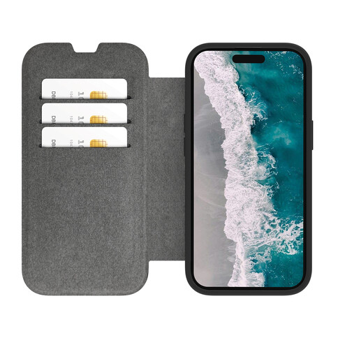 dbramante Helsinki Case mit MagSafe für iPhone 15, schwarz/transparent &gt;