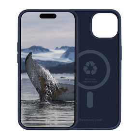 dbramante Monaco Silkon Case mit MagSafe für iPhone 15, pazifik blau